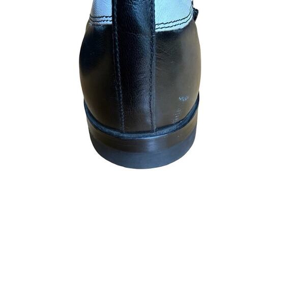 Stacy Adams Madison Spectator Spat Ankle Boots Black White Shoes Leather 10 D main image 9